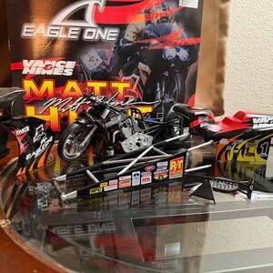 Matt Hines NHRA Pro Stock Drag Bike 1:9 Scale Vance & Hines Eagle One Suzuki Die